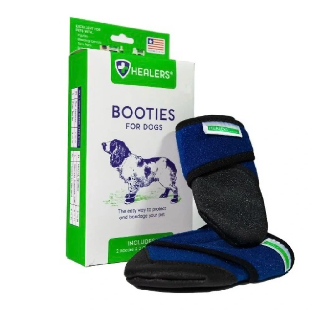 HEALERS MEDICAL DOG BOOTS, Pet Apparel for Large Dogs (75-90lb).